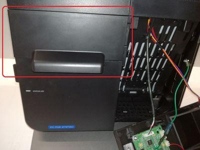 400px csi cs15p remove printer cutter cover