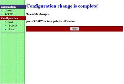 400px lej pos80d net config please reset