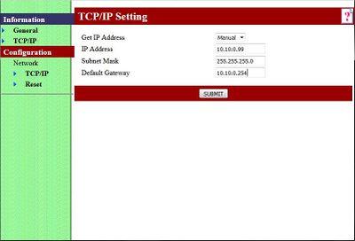 400px lej pos80d net config tcp ip