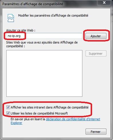 Internet explorer 11 parametres affichage compatibilite 395x489